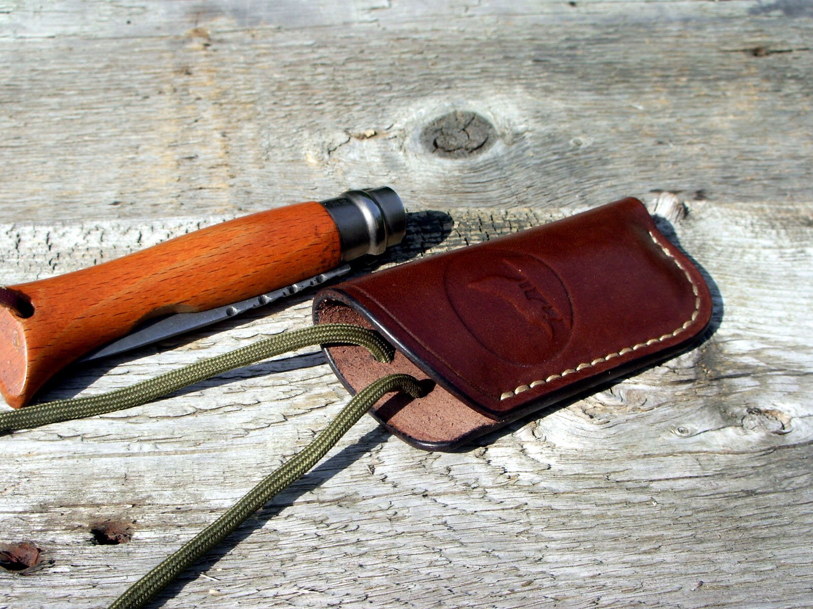 Leather folding knife pouch / folding knife sheath Etsy