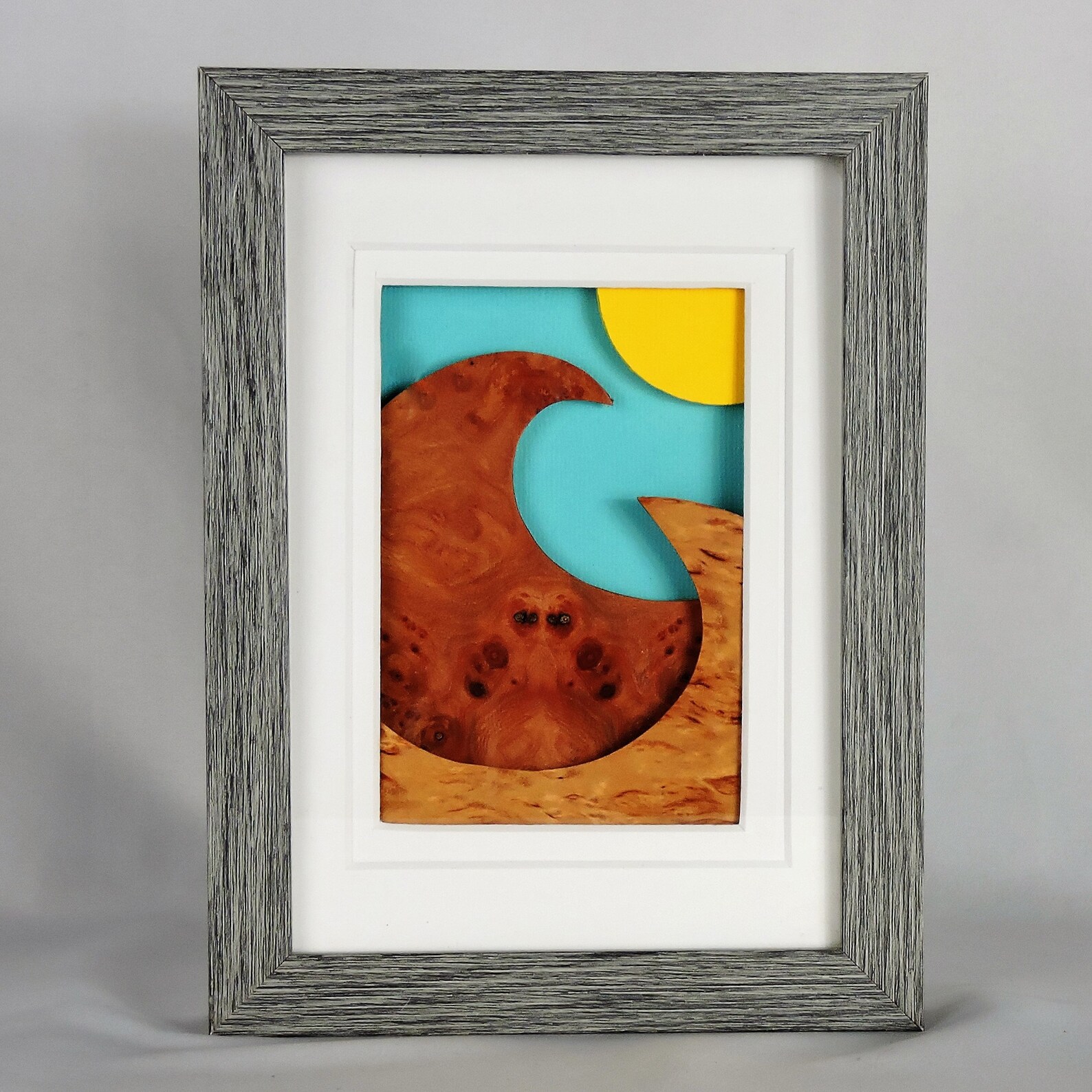 Beach Surf Waves Modern Art Shadow Box Beach House Coastal Etsy