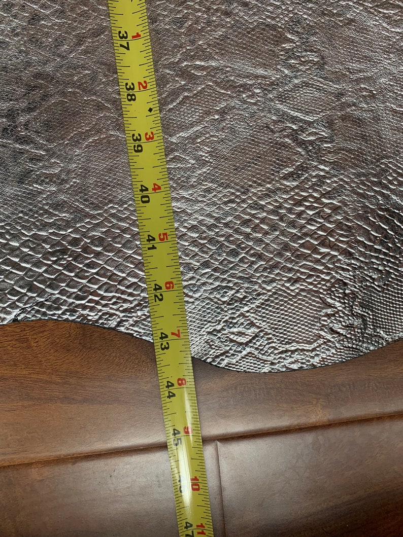 Hide #1 Sliver Python Print Cow Hide Leather