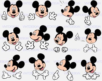 Mickey head svg - Mickey head vector - Mickey head clipart - Mickey digital clipart for Design or more, files download eps, svg, png, jpg