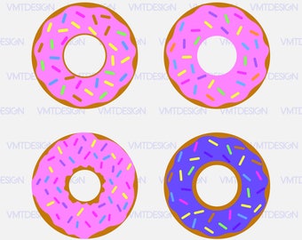 Donut Svg - Donut vector - Donut clipart - Donut digital clipart files gor Design or more download svg, eps, jpg, png