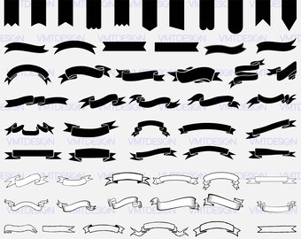 Ribbon svg - Ribbon outline svg - Ribbon Silhouette - Ribbon digital clipart for Design or more, files download svg, eps, jpg, png