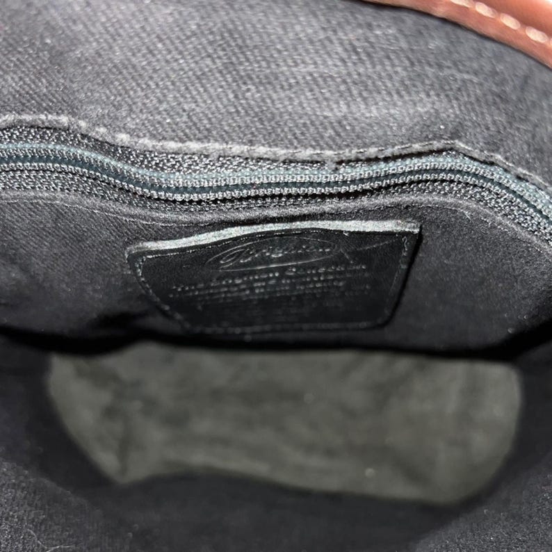 Bolso bandolera de piel vintage Brighton, color negro y marrón, envío rápido 3138-5 imagen 10