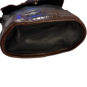 Bolso bandolera de piel vintage Brighton, color negro y marrón, envío rápido 3138-5 imagen 7