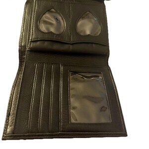 Vintage BRIGHTON Croc-Embossed Black Leather Crossbody Bag 3637/1 image 12