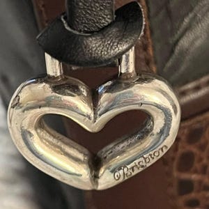 Bolso bandolera de piel vintage Brighton, color negro y marrón, envío rápido 3138-5 imagen 3