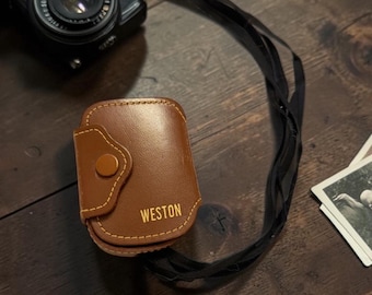 Fotómetro Weston antiguo con estuche y correa originales 3518-60