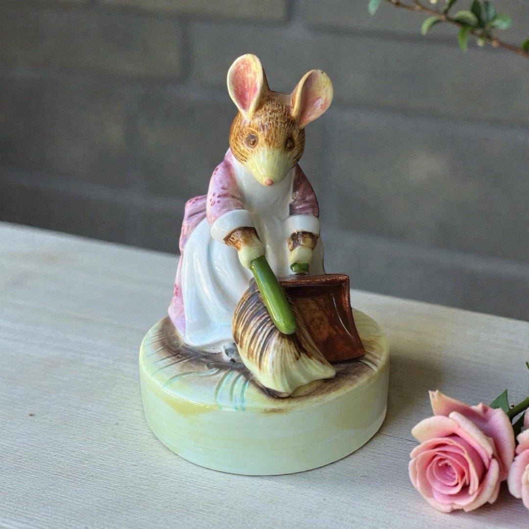 Vintage 1981 BEATRICE POTTER Music Box Japan Schmd Hunca Munca #206 ...