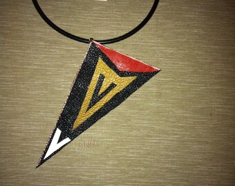 Handmade, unique leather necklace