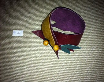 Handmade, unique leather necklace