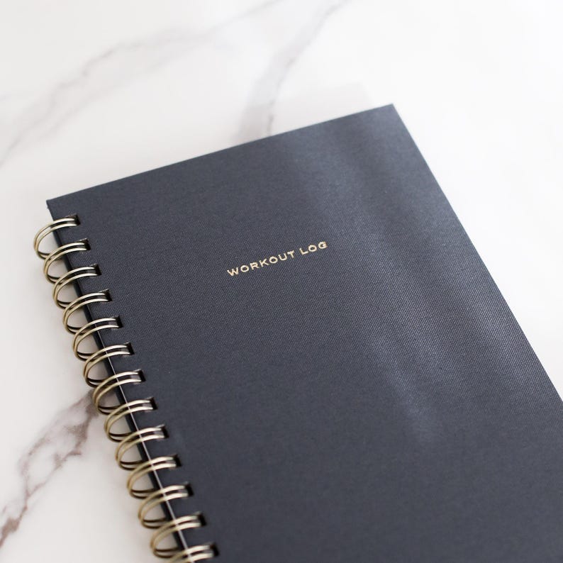Workout Log Notebook, Minimalist Exercise Log, Daily Fitness Tracker, Movement Journal, Workout ...