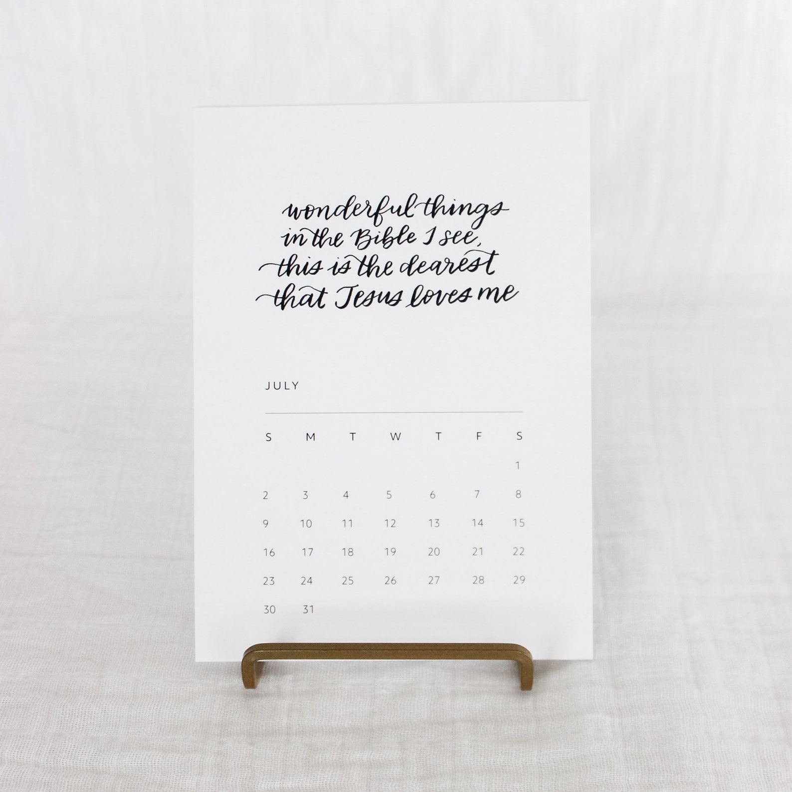 2023 Monthly Hymn Calendar Display 2023 Desk Calendar With Etsy