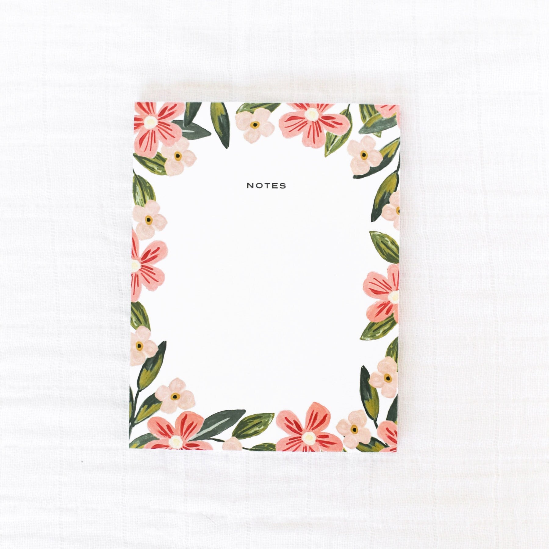 Pretty in Pink Floral Notepad, Small Gift for Her, Blank Memo Notepad ...