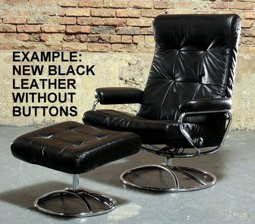 Swedish recliner outlet with ottoman