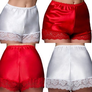 Premier Lingerie Luxury Satin French Cami Knickers with Swiss Lace PLcami image 1