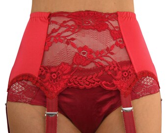 six strap suspender belt