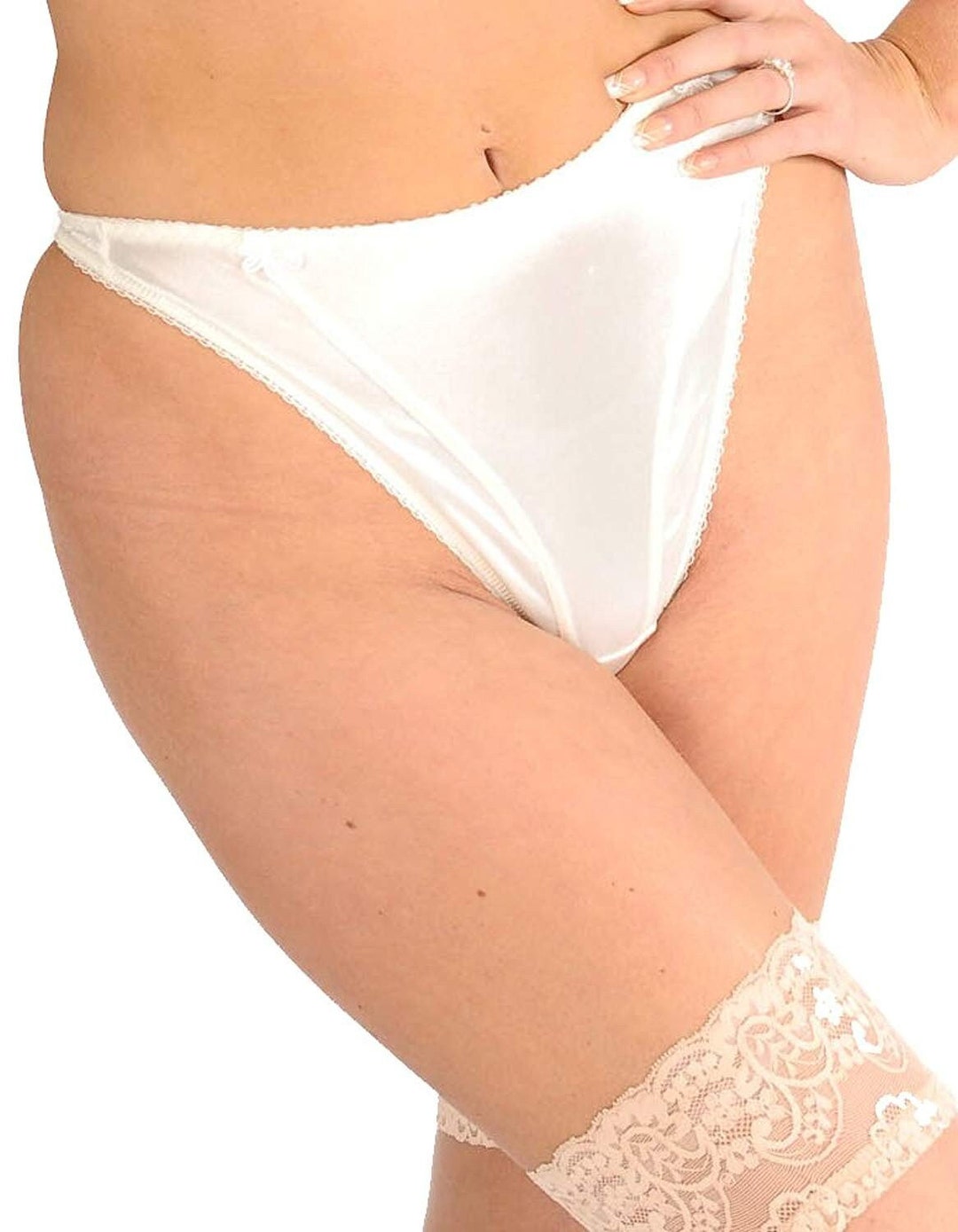 Premier Lingerie 'silhouette Collection' Sirena Satin Thong Knickers