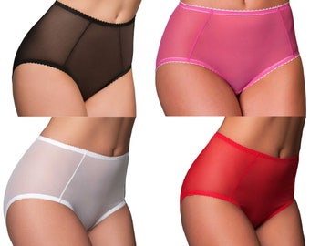 Premier Lingerie 'Betty' See Through Powermesh Sheer Brief Knickers (PLbsk) [UK]