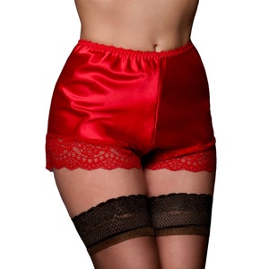 Premier Lingerie Luxury Satin French Cami Knickers with Swiss Lace PLcami image 3