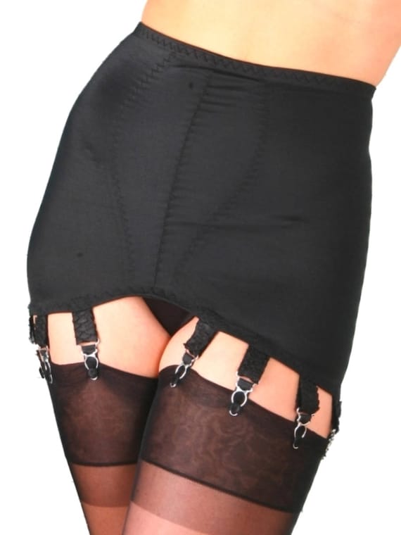 Biscotti Roll on Girdle, Open Bottom, Vintage Style With Suspender