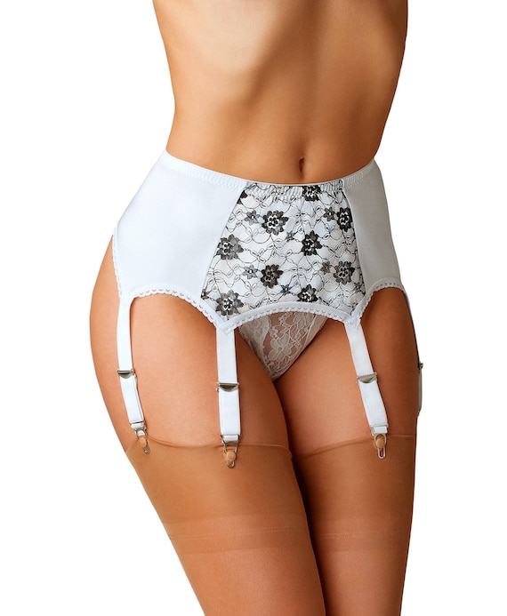 Premier Lingerie 'silhouette Collection White Satin Madame 'X' Panty  Corselette Shapewear mx151w 