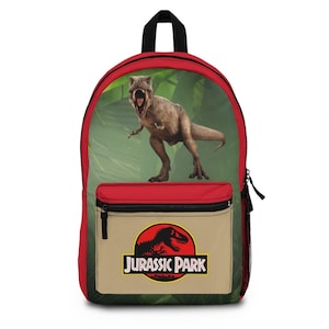 Jurassic Park T-Rex Backpack, Dinosaur Bag, T Rex Backpack, Jurassic Park Bag, Dinosaur Backpack, Jurassic Park School Bag, Dinosaur Gift