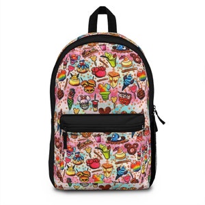 Disney Rainbow Park Snacks Backpack, Theme Park Backpack, Disney World Backpack, Disney Snacks Backpack, Disney Gift, Disneyland School Bag