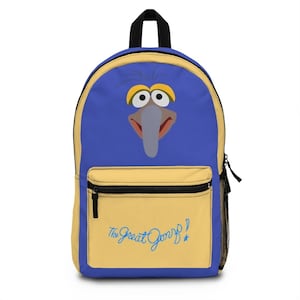 Muppets The Great Gonzo Backpack, Muppets Backpack, Gonzo Bag, Muppets Gift, School Backpack, Muppets Bag, Gonzo Backpack, Retro Backpack