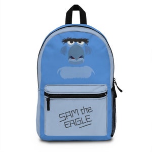 Muppets Sam Eagle Backpack, Muppets Backpack, Sam the Eagle Bag, Muppets Gift, School Backpack, Muppets Bag, Eagle Backpack, Retro Backpack