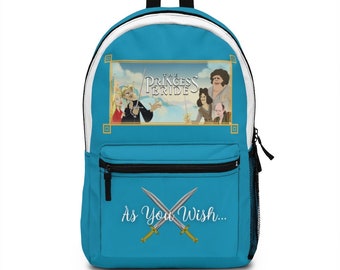Princess Bride Backpack, Retro Bag, Princess Bag, Pirate Backpack, Buttercup, Westley, Vizinni, Fezzik, Inigo Montoya, Princess Bride Bag