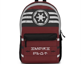 Star Wars Empire Pilot Backpack, Star Wars Backpack, Darth Vader Backpack,  Empire Bag, School Bag, Star Wars Bag, Empire Tie Fighter Bag