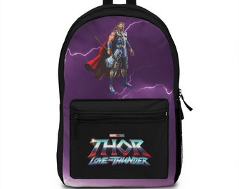 Mar vel A vengers Th or Love & Thunder Backpack, A vengers Backpack, Mar vel Bag, Th or Backpack, School Bag, Mar vel A vengers Comics