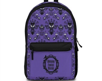 Disney Haunted Mansion Backpack, Disney Backpack, Welcome Foolish Mortals, Haunted Mansion Bag, Theme Park Bag, Disneyland Bag