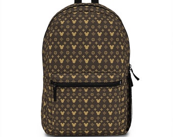 Disney Mickey Print Backpack, Disney Backpack, Mickey Mouse Bag, Disney Designer Bag, School Backpack, Mickey Backpack, Designer Bag