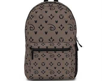 Disney D Print Backpack, Disney Backpack, Disney Bag, Designer Backpack, Designer Bag, Theme Park Bag, School Backpack, Disney Gift