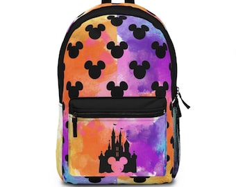 Disney Castle Watercolor Backpack, Disney Backpack, Castle Backpack, Watercolor Backpack, Disney Bag, Castle Bag, Watercolor Bag, Cinderella