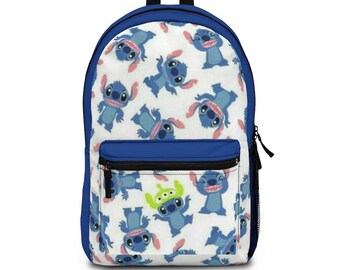 Disney Alien Stitch Backpack, Disney Backpack, Stitch Bag, Alien Backpack, School Backpack, Toy Story Alien Bag, Disney Lilo and Stitch Bag