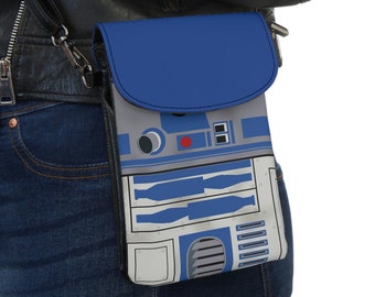 Star Wars Droid R2-D2 Crossbody Phone Wallet Purse, Star Wars Purse, Disney Purse, Galaxy's Edge Cosplay, R2-D2 Bag, Star Wars Gift