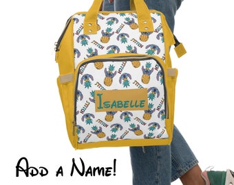 Disney Stitch Pineapples Diaper Backpack, Disney Diaper Bag, Disney Vacation Bag, Stitch Backpack, Pineapple Bag, Lilo & Stitch, Stitch Bag