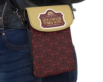 Disney Tower of Terror Crossbody Phone Wallet Purse, Tower of Terror Crossbody, Disney Purse, Tower of Terror Ride Purse, Theme Park Bag