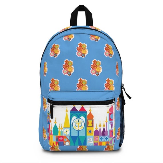 Disney Small World Backpack Theme Park Backpack Small World Etsy