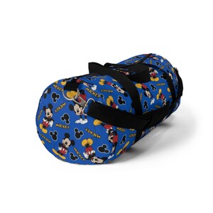 Bolsa de lona azul de Mickey Mouse de Disney, bolsa de lona de Disney, bolsa de Mickey de Disney, bolsa de Disneyland, bolsa de gimnasio de Disney, bolsa de Mickey Mouse, vacaciones de Disney imagen 4