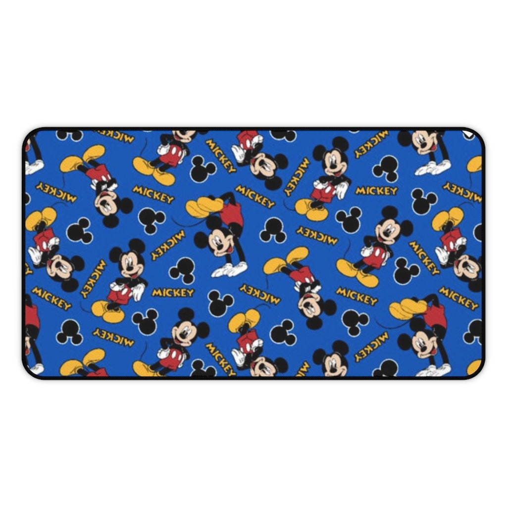 Disney Mickey Mouse Blue Desk Mat, Disney Mouse Pad, Mickey Mouse Desk Mat