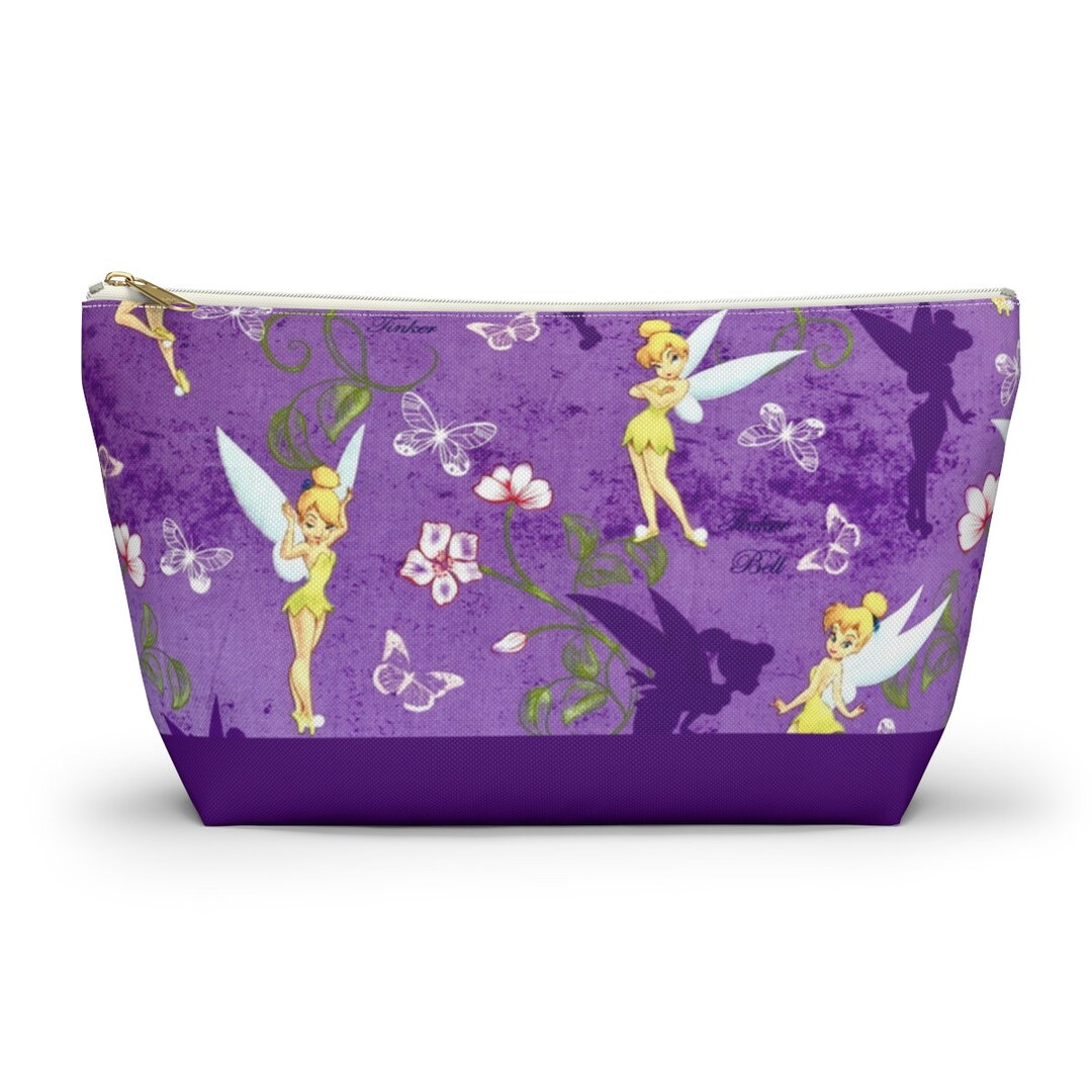 Disney Tinkerbell Accessory Pouch Tbottom, Tinkerbell Makeup Bag, Disney Cosmetic Bag, Peter