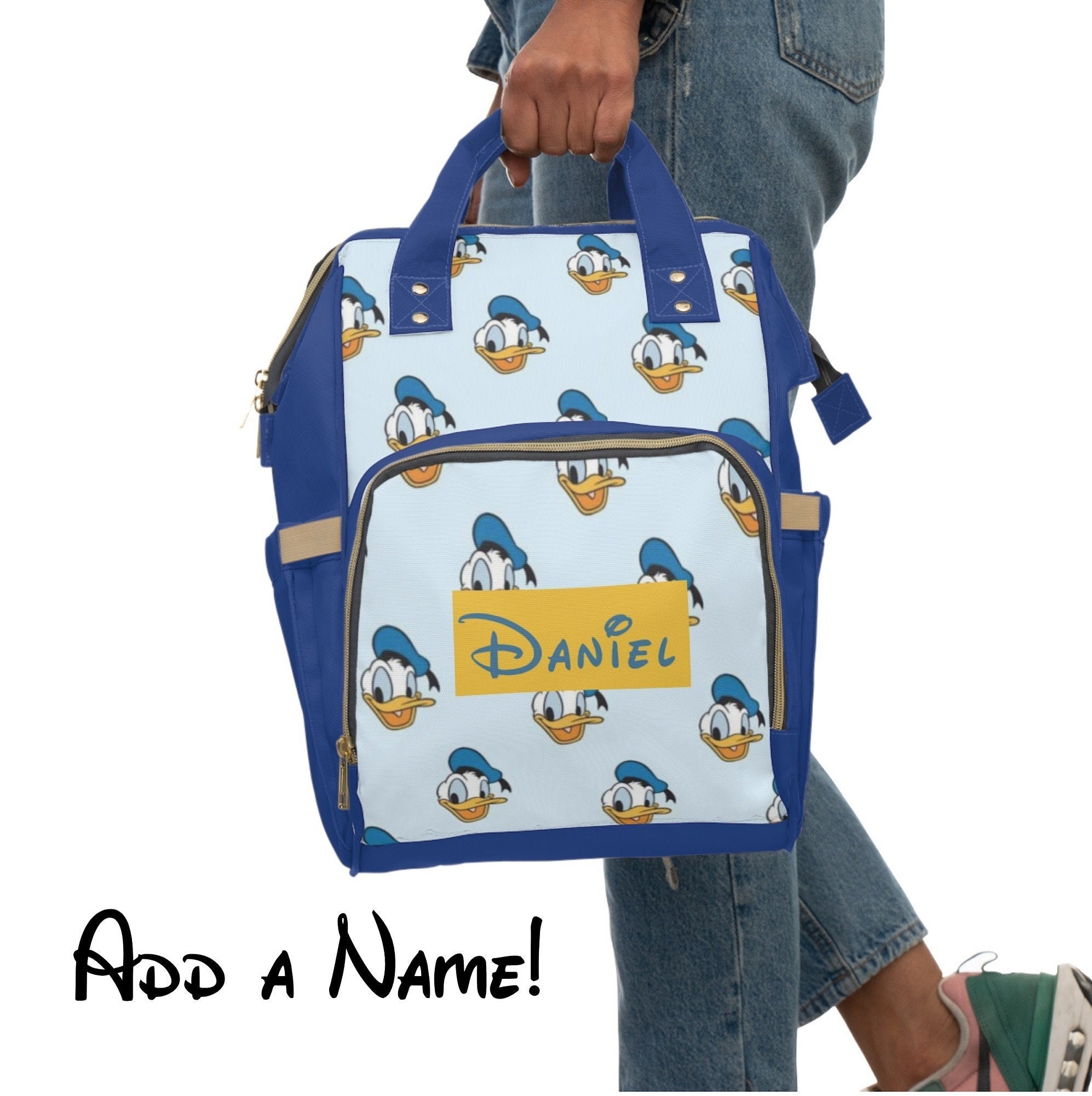 Saludos Amigos Donald Duck Goofy Children School Bag Latest Dramatic Art  Print Elementary School Backpack with Pen Bag 62Pcs/Set Good Gift For Girls