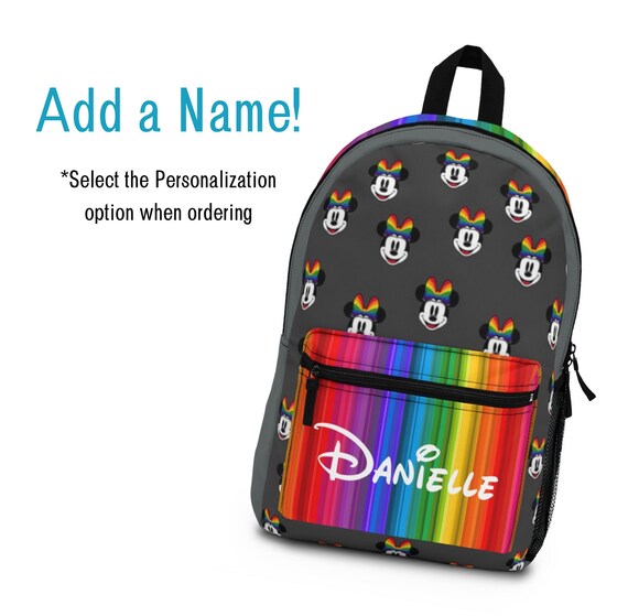 Disney Rainbow Minnie Mouse Backpack Disney Backpack Rainbow