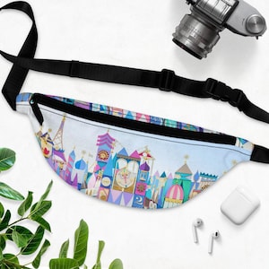 Disney It&#39;s a Small World Fanny Pack, Disney Bag, Magic Kingdom Fanny Pack, Small World Bag, Theme Park Bag, Disney World Fanny Pack