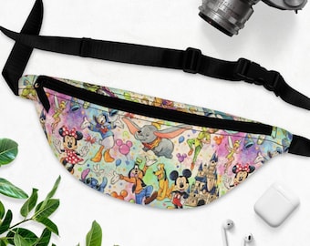 Disney Characters Fanny Pack, Mickey Mouse Bag, Disney Fanny Pack, Mickey Bag, Disney Bag, Minnie Fanny Pack, Mickey Fanny Pack, Disney Gift