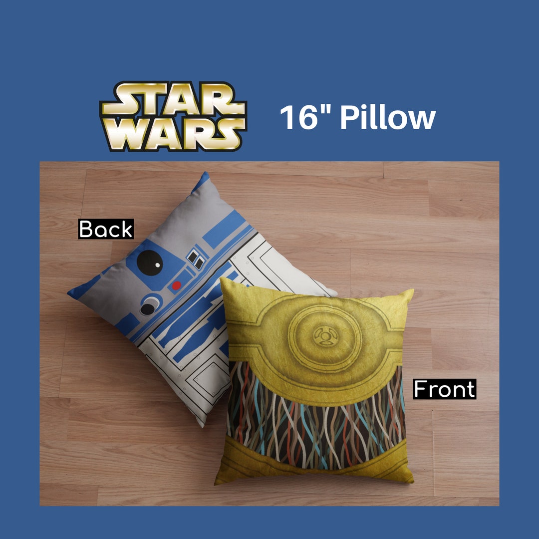 Star Wars C3PO & R2D2 Droids Pillow Disney Pillow Star Etsy