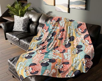 SOFT Disney Mickey and Minnie Best Day Ever Minky Blanket, Disney Blanket, Mickey Mouse Blanket, Minnie Mouse Blanket, Soft Disney Blanket